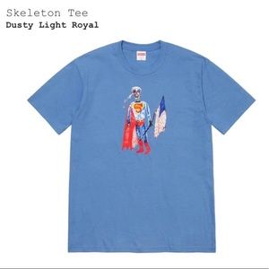 Supreme skeleton tee navy blue